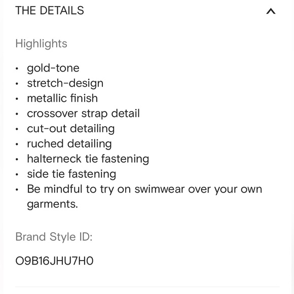 NWT Dolce and Gabbana metallic gold bikini! - Picture 6 of 8